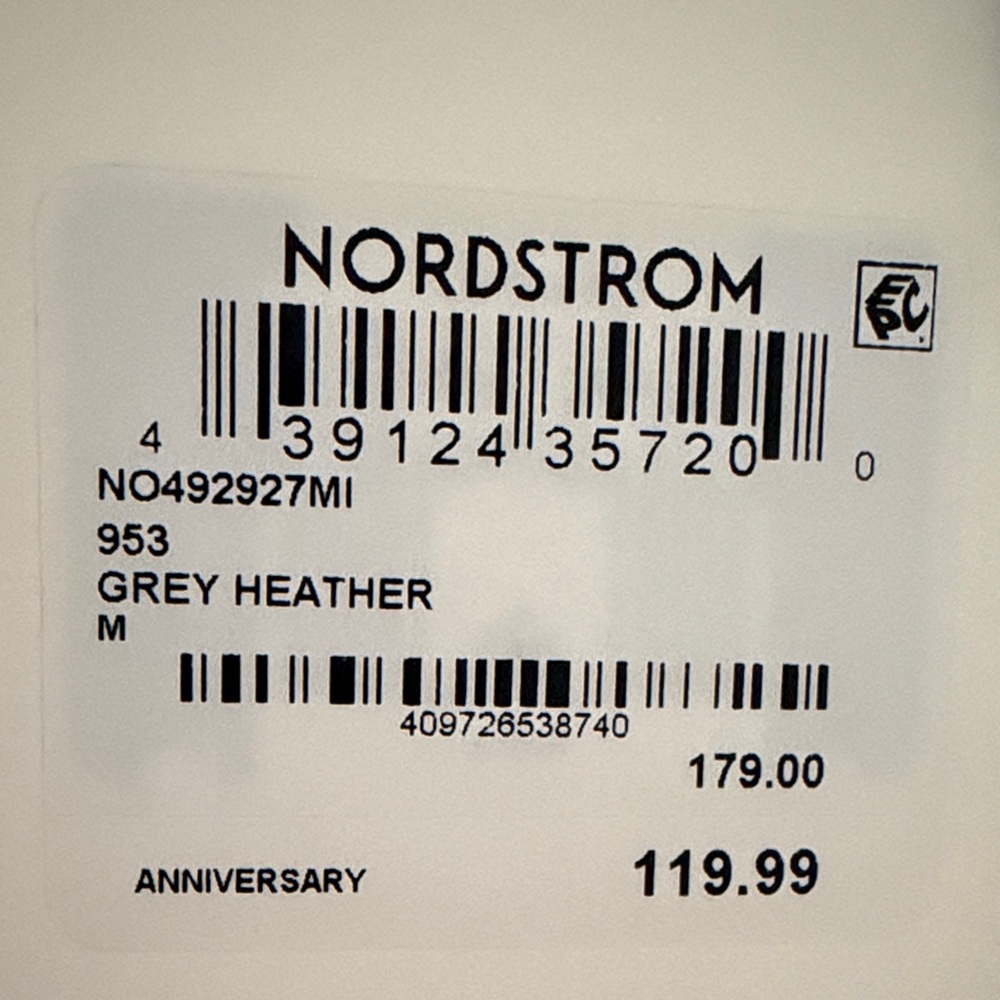 Nordstrom Light Charcoal Double-Breasted Blazer - Picture 4 of 5